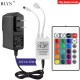 DC12V 1A 12W LED Adapter Power Supply With 44/24 Key IR Remote RGB Controller For 5M 2835 5050