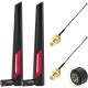 2pcs 12dBi Dual Band WIFI Antenna 2.4G 5.8G RP SMA Male Universal Aerial