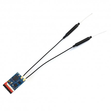 Mateksys R24-P6V ExpressLRS ELRS 2.4GHz 6CH PWM Vario Receiver Dual Antenna for RC Drone Airplane