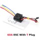 Sensorless 60A 80A 120A Brushless ESC Electric Speed Controller with 5.5V / 3A BEC for 1/8 1/10 RC Car