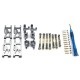WLtoys 1:14 144001 RC Car Upgrade Parts Metal Steering Swing Arm Base C Rear Hub Seat Servo Pull Rod