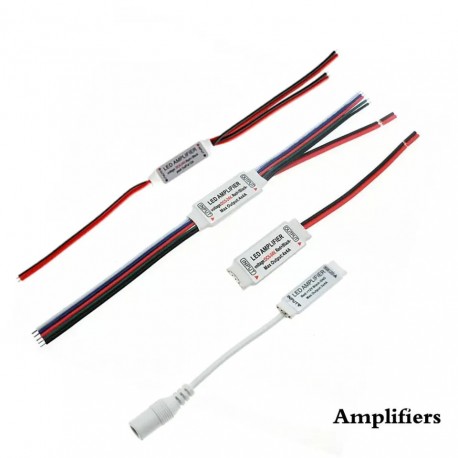 DC12V DC5V-24V 4Pin Mini RGB LED Strip Amplifer 3*4A Single Color LED Amplifier for LED Strip