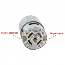 HANPOSE 775 Motor DC 12V 24V 200W DC Motor Large Torque High Power DC Motor Double Ball Bearing Spindle Motor - 15000RPM