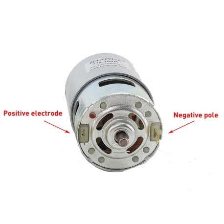 HANPOSE 775 Motor DC 12V 24V 200W DC Motor Large Torque High Power DC Motor Double Ball Bearing Spindle Motor - 15000RPM
