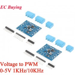 Voltage to PWM Converter Board Module 0-5V to 0%-100% PWM Digital to Analog Signal Output 1KHz 10KHz