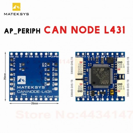 MATEK CAN-L431 AP_Periph CAN Node DroneCAN L431 26X26mm for ArduPilot