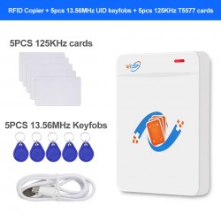 RFID Copier Duplicator Reader Writer 125KHz 13.56MHz USB Programmer Key fobs UID T5577 Rewritable Support NFC Phone / Wristband
