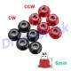 5 PCS Gofly-RC M5 Aluminum Motor Screw Nuts Nylon Insert Self Lock CW/CCW