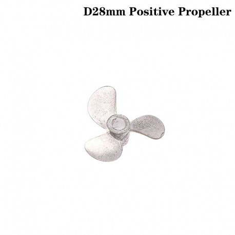 1PC Right Left Hand 4mm Shaft 3-Blades Metal Propeller Submerged Prop 28mm 40mm 48mm For RC Boat