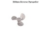 1PC Right Left Hand 4mm Shaft 3-Blades Metal Propeller Submerged Prop 28mm 40mm 48mm For RC Boat