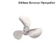 1PC Right Left Hand 4mm Shaft 3-Blades Metal Propeller Submerged Prop 28mm 40mm 48mm For RC Boat