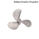 1PC Right Left Hand 4mm Shaft 3-Blades Metal Propeller Submerged Prop 28mm 40mm 48mm For RC Boat