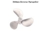 1PC Right Left Hand 4mm Shaft 3-Blades Metal Propeller Submerged Prop 28mm 40mm 48mm For RC Boat
