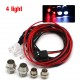 2 / 4 / 6 / 8 Lights 70cm Lenght RC LED Night Headlamps Headlights 3/5mm LED Light for Model Drift Crawler Car For RC Car
