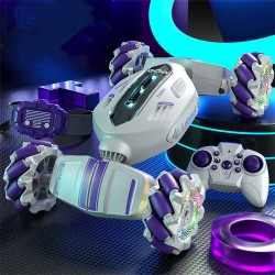 S-012 RC Stunt Car 2.4GHz 4WD Remote Control Watch Gesture Sensor Deformable Electric Toy