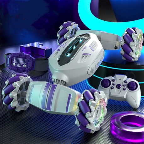 S-012 RC Stunt Car 2.4GHz 4WD Remote Control Watch Gesture Sensor Deformable Electric Toy