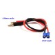 4.0mm Banana Male Plug to EC2/EC3 Male Connector Lipo Battery Balance Charging Cable