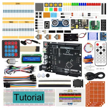 Ultimate Starter Kit for Arduino UNO R3 V4, 258-Page Detailed Tutorial, 217 Items, 57 Projects