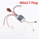 40AX2 Dual Way Bidirectional Brushed Electric Speed Controller Mixed Control ESC 6-15V for RC Tank
