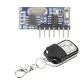 433Mhz RF Universal Remote Control Mini Relay Receiver Decoding Module and 4 button Transmitter Wireless 4CH