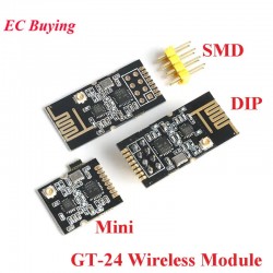 GT-24 2.4G SMD NRF24L01 1100 meter long-distance NRF24L01+PA+LNA SMD wireless modules 1100meters 2.4G