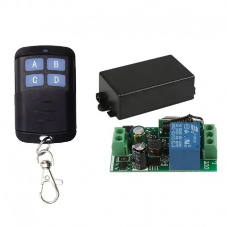 GERMA 433MHz 4 Button EV1527 Remote Control RF Transmitter with AC