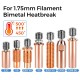 Bi-Metal V6-Crazy CR6 SE CR10-T crazy Heat Break Copper & Stainless Steel All-Metal 3D Printer Throat For Ender3 E3D HOTEND
