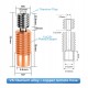 Bi-Metal V6-Crazy CR6 SE CR10-T crazy Heat Break Copper & Stainless Steel All-Metal 3D Printer Throat For Ender3 E3D HOTEND