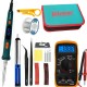 120W Digital Soldering Iron Kit Repair Soldering Tool Set Electric Soldering Iron Dual Calibration Temperature 200-600C