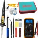 120W Digital Soldering Iron Kit Repair Soldering Tool Set Electric Soldering Iron Dual Calibration Temperature 200-600C