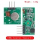 433Mhz RF Decoder Transmitter With Receiver Module Kit For Arduino ARM MCU Wireless