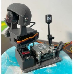 Dual Axis Servo Gimbal for Aircraft FPV (PLA PRINTED)
