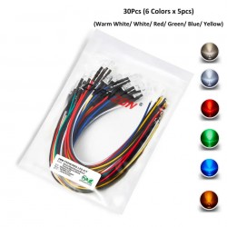 12V 5mm LED Diode Kit Light Emitting Indicator RC Lamp
