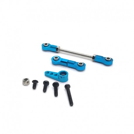 Front Steering Linkage 28T Servo Arm For WLtoys 1/28 284131 K969 K979 K989 K999 P929 P939 RC01 MINI-Q MINI-Z RC Car Metal Rod