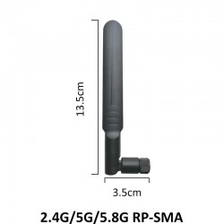 Dual-band Dipole 2.4/5.8GHz Antenna 5dbi RP-SMA Connector