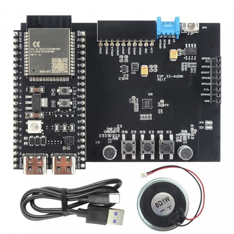ESP32 S3 N16R8 Development Board WiFi Module KIT for AI Voice Interaction DIY IOT Smart Home Expansion with Double MIC Speaker