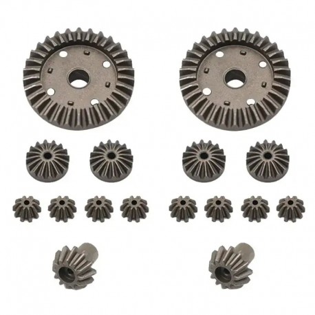 Upgrade Metal Gear 30T 24T 12T Differential Driving Gears 0011/0012/0013/0014 for Wltoys 12428 12429