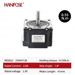 Nema 23 stepper motor 41mm 2.8A 0.55NM 23HS4128 stepper motor for CNC