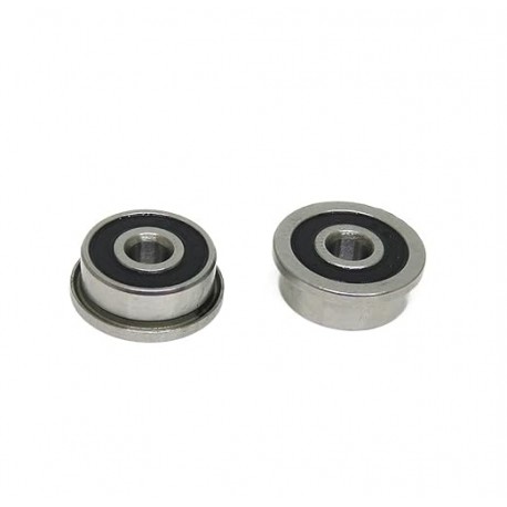 2Pcs MF148-2RS Bearing 8X14X4 mm Flanged Miniature Ball Bearing