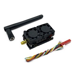 High Power 200mw 500mw 1W 5.5W Adjustable VTX 5.8G 48CH Dual Cooling Fans 7-36V FPV Transmitter Long Distance