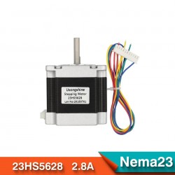 Nema23 23HS5628 4 Lead Nema 23 Stepper Motor 57 165 Oz-in 56mm 2.8A 6.35mm