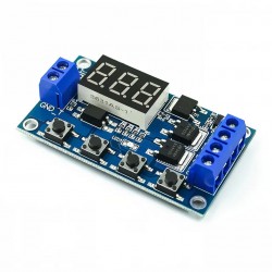 DC12V 24V Dual MOS LED Digital Time Delay Relay Trigger Cycle Timer Delay Switch Circuit Board Timing Control Module DIY