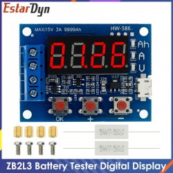 ZB2L3 Battery Tester LED Digital Display 18650 Lithium Battery Power Supply Test Resistance Lead-acid