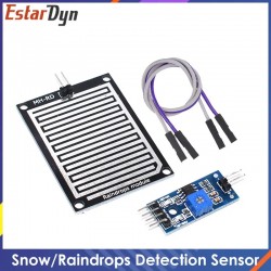 Snow Raindrops Detection Sensor Module Rain Weather Module Humidity For Arduino