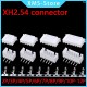 JST XH2.54 2/3/4/5 Pin Terminals Plastic Shell Male Plug + Female Socket Wire Connector