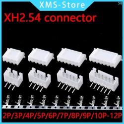JST XH2.54 2/3/4/5 Pin Terminals Plastic Shell Male Plug + Female Socket Wire Connector