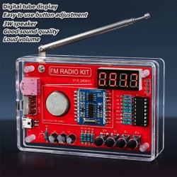 RDA5807 FM radio electronic kit adjustable frequency 87-108MHZ digital display DIY welding project practice solder