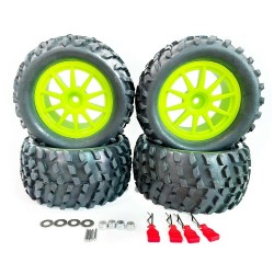 4PCS Upgraded Larger Tires Wheels 12mm Hex for Wltoys 144001 124018 124019 RC Car Vehicles Model Parts