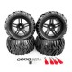 4PCS Upgraded Larger Tires Wheels 12mm Hex for Wltoys 144001 124018 124019 RC Car Vehicles Model Parts