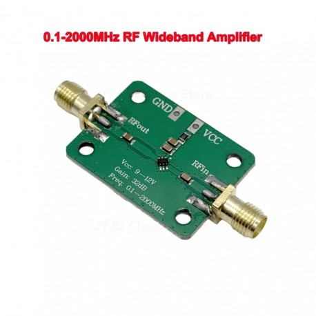 0.1-2000MHz RF Wideband Amplifier 30dB Gain Low Noise Amplifier LNA Module for RC Models